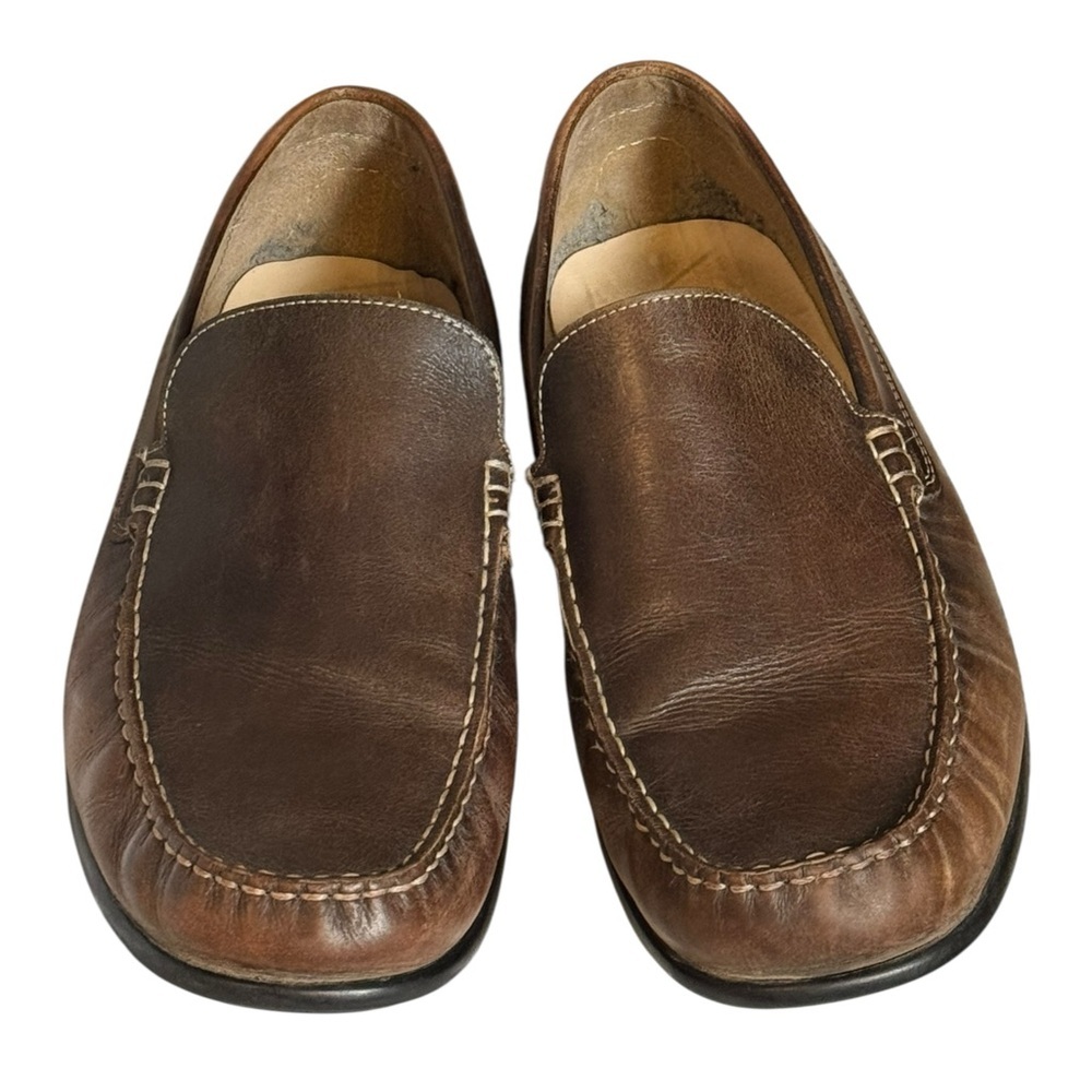 ECCO Brown Leather Slip-On Loafers EU 47 US 13 - Picture 5 of 7